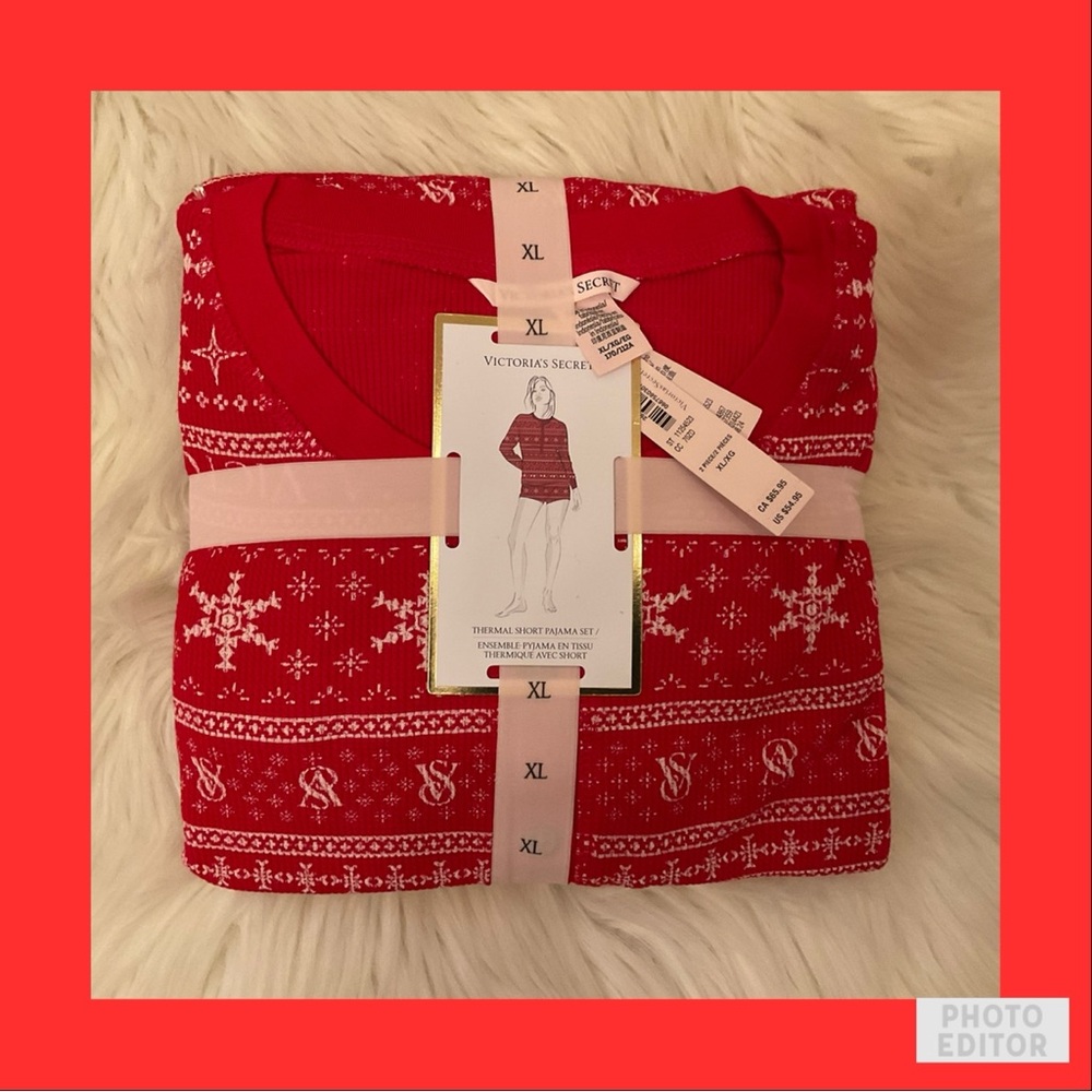 Victoria's Secret Festive Red Pajama Set